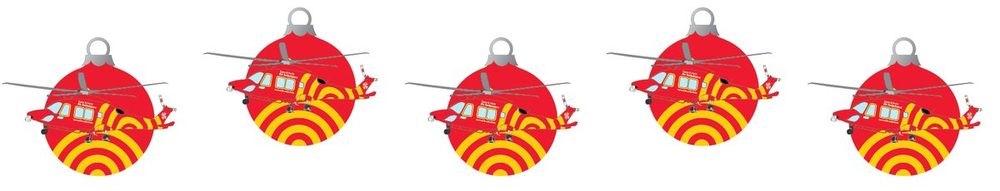 Essex and Herts Air Ambulance festive baubles